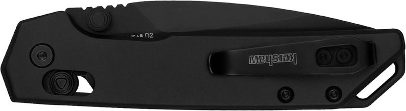 Kershaw Mini Iridium Folding Pocket Knife, 3 inch D2 Steel Blade, DuraLock, Aluminum Handle, Pocketclip - Image 4